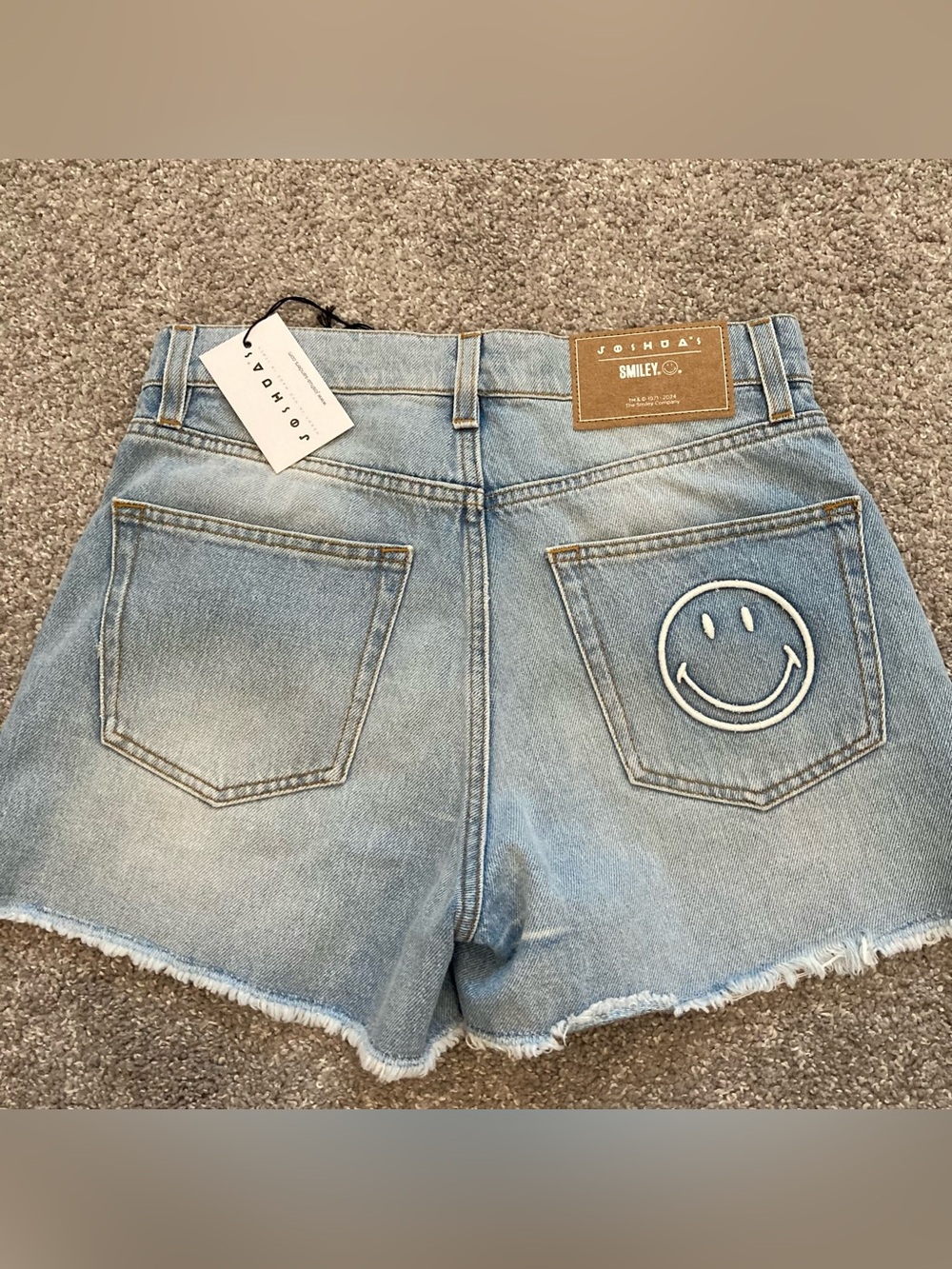 Joshua Sanders X Smiley denim shorts NWT